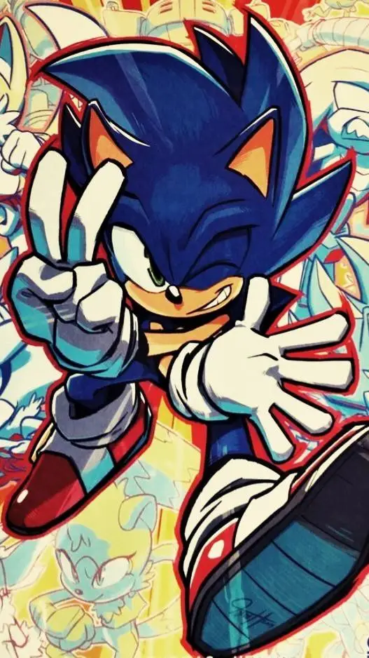 ai character: sonic vs nazo background