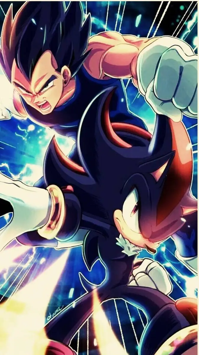 ai character: shadow vs Vegeta  background