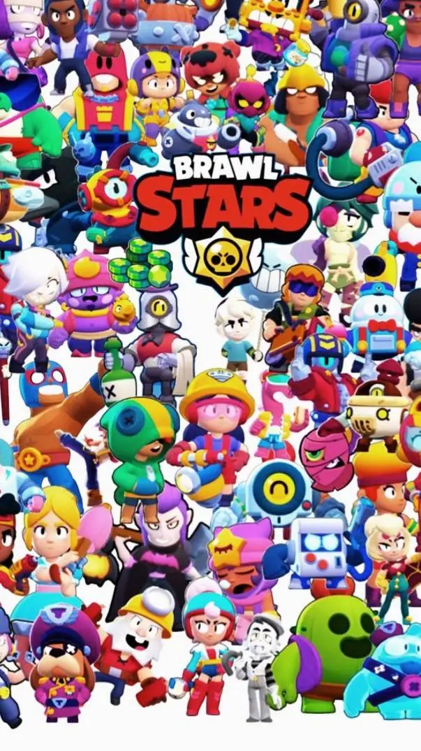 ai character: brawl stars girls  background