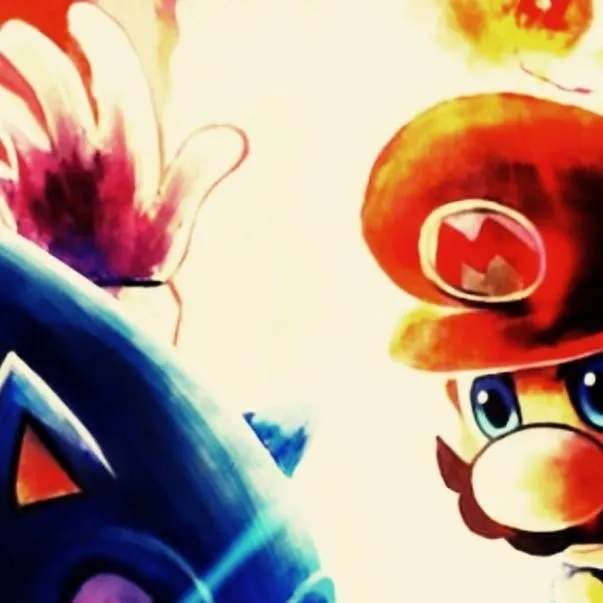 chat with ai character: sonic vs Mario.