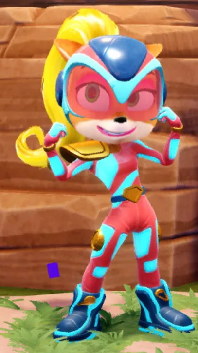 ai character: Coco bandicoot  background