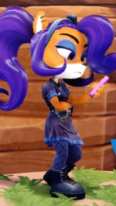 ai character: Coco Bandicoot  background