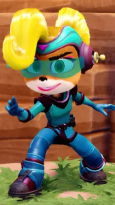 ai character: Coco Bandicoot  background