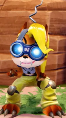 ai character: Coco bandicoot  background