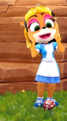 ai character: Coco bandicoot  background