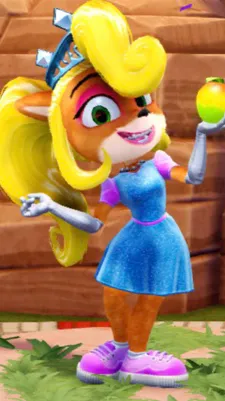 ai character: Coco bandicoot  background