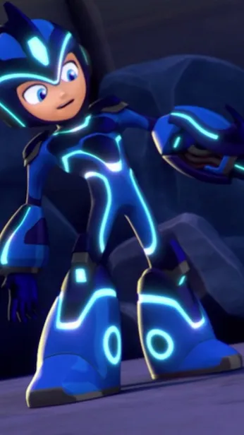 ai character: Mega Man  background