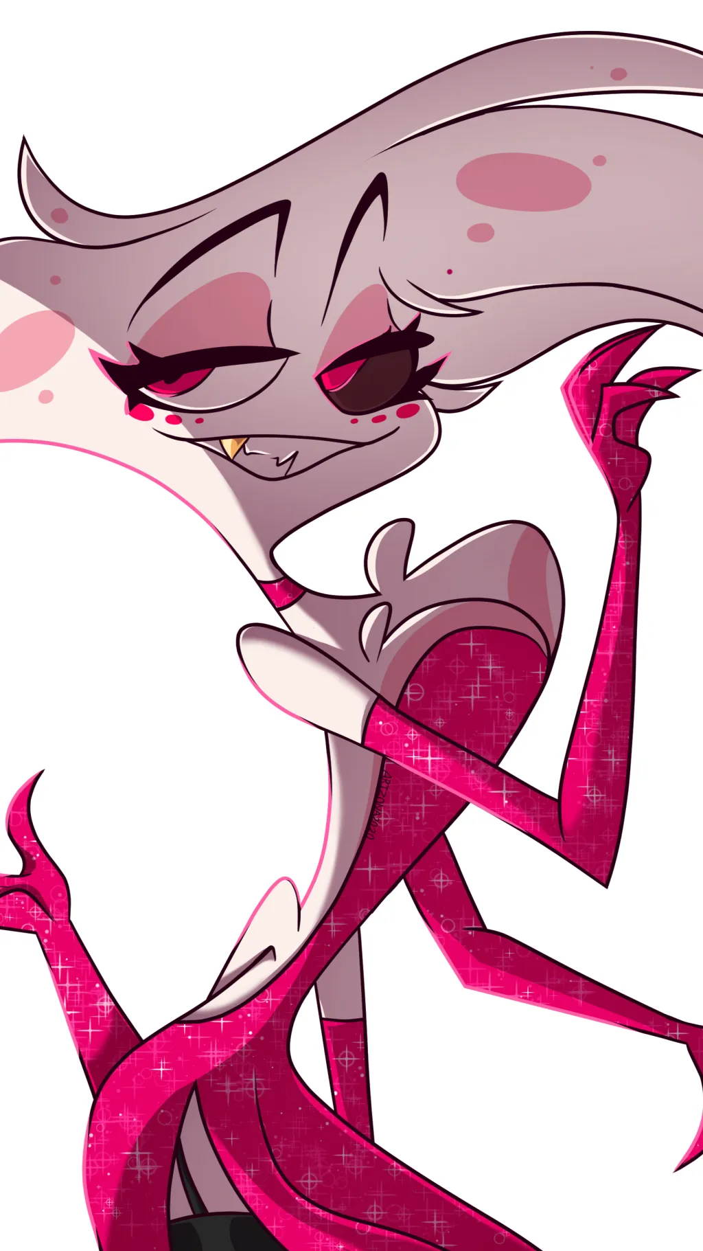 ai character: Angel Dust  background
