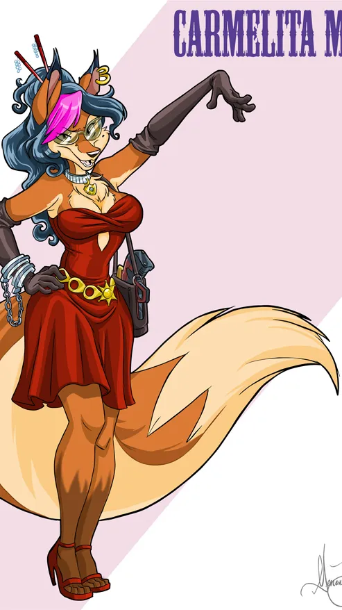 ai character: Carmelita Fox background