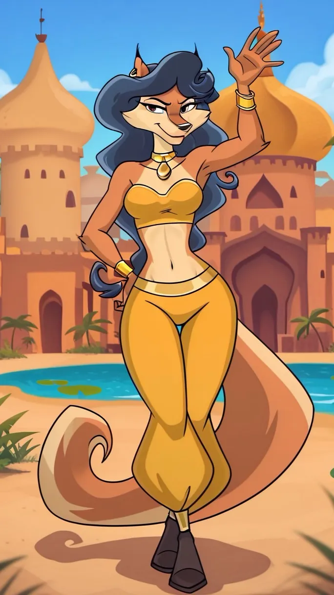 ai character: Carmelita Fox  background