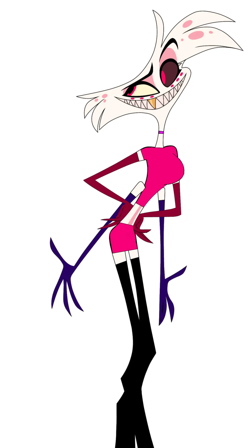 ai character: Angel Dust  background