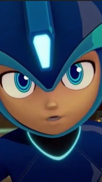 ai character: Mega Man  background