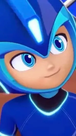 ai character: Mega Man  background