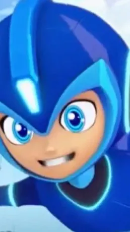 ai character: Mega Man  background