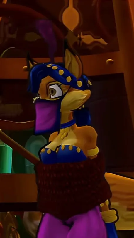 ai character: Carmelita Fox  background