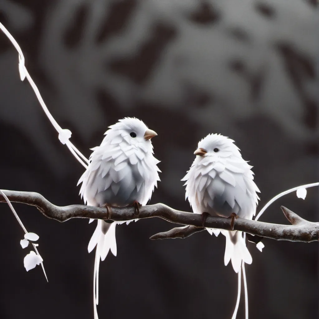 chat with ai character: Two birds on wire.