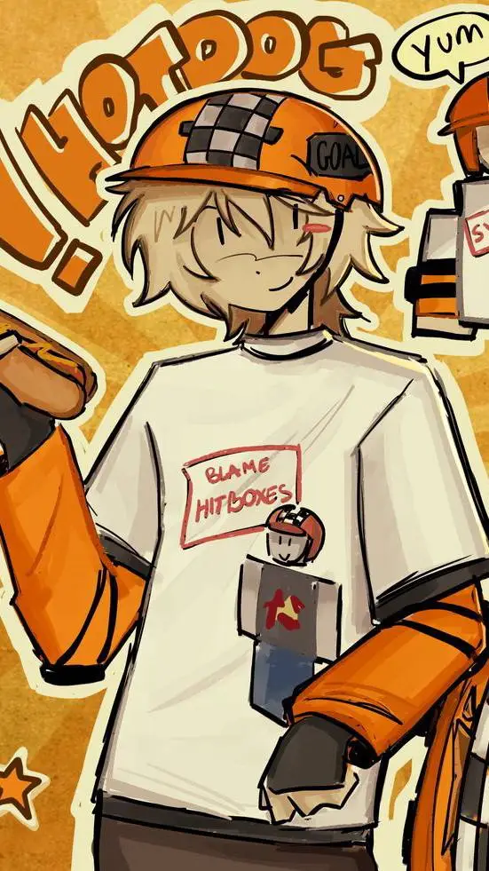 ai character: Hotdog background