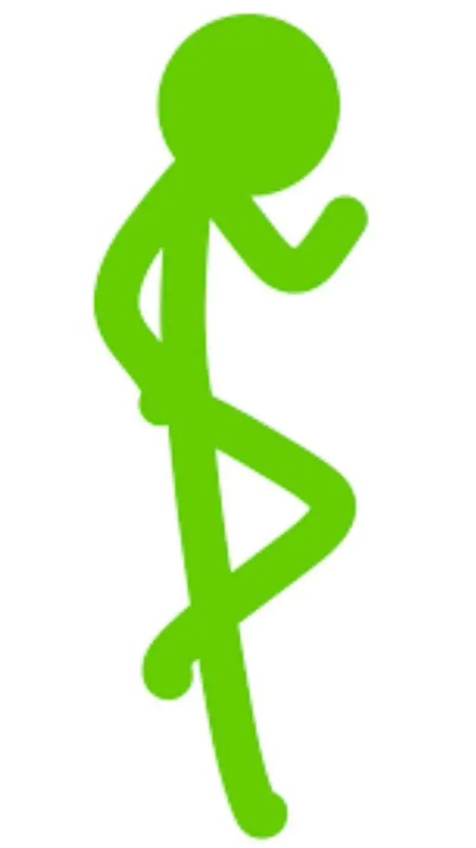 ai character: Green background