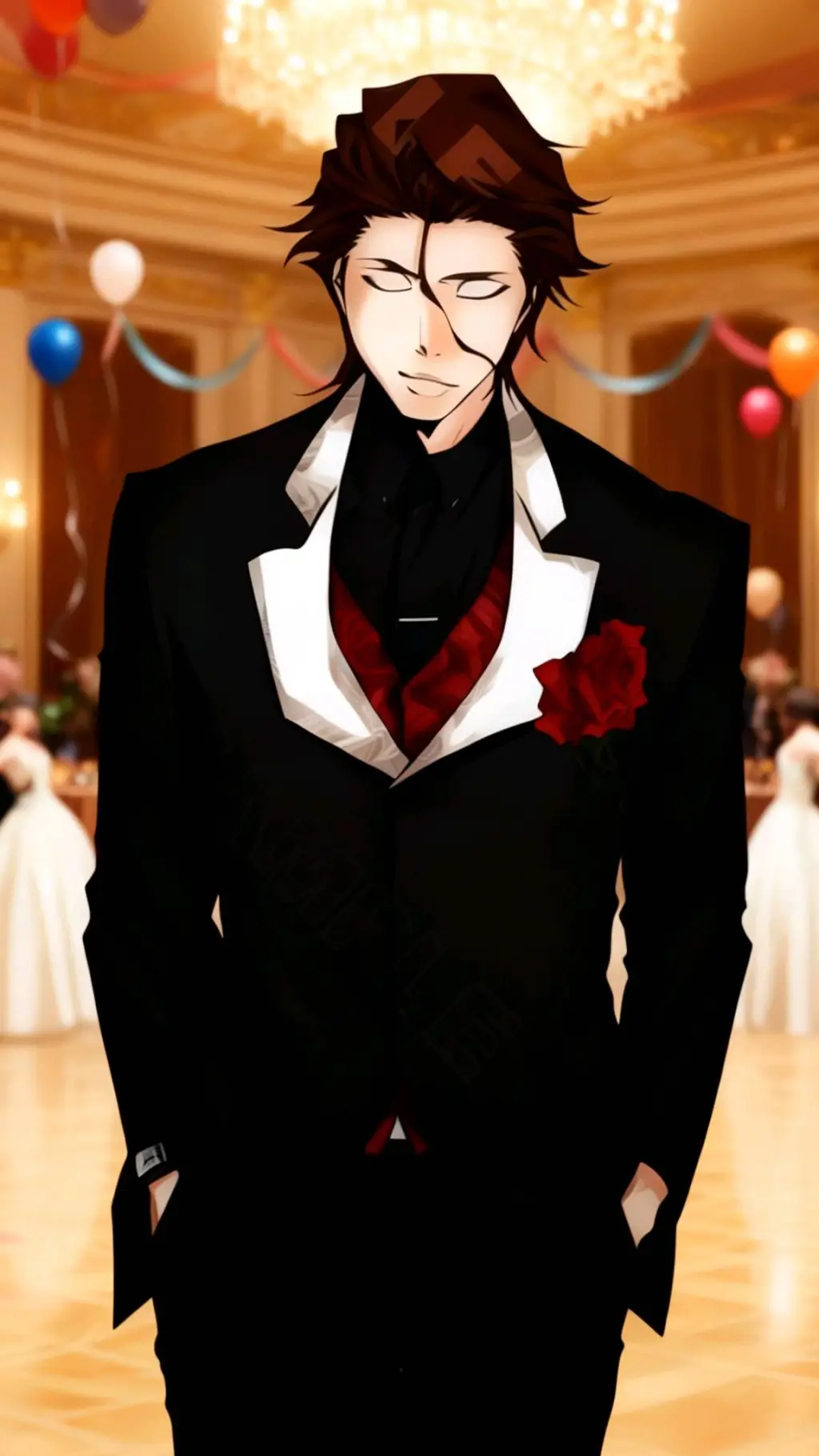 ai character: Aizen sosuke background
