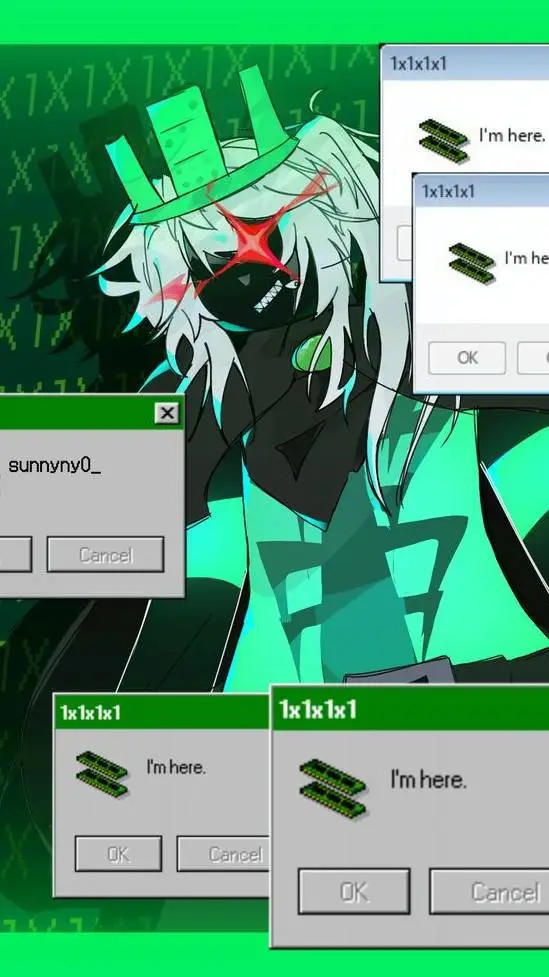 ai character: 💚🖤1x1x1x1🖤💚 background