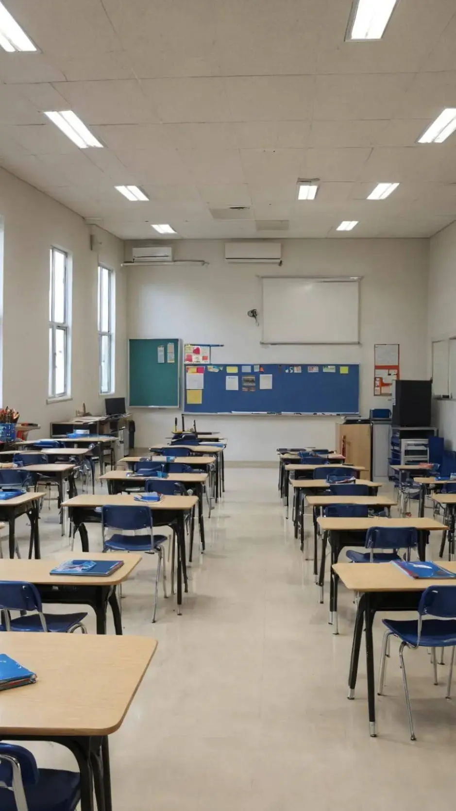 ai character: ¡Your classroom! background