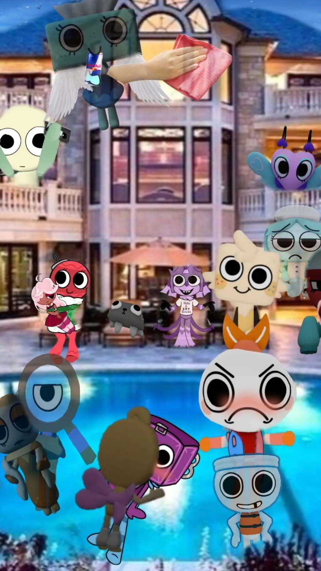 ai character: ~Dandy's world~ background