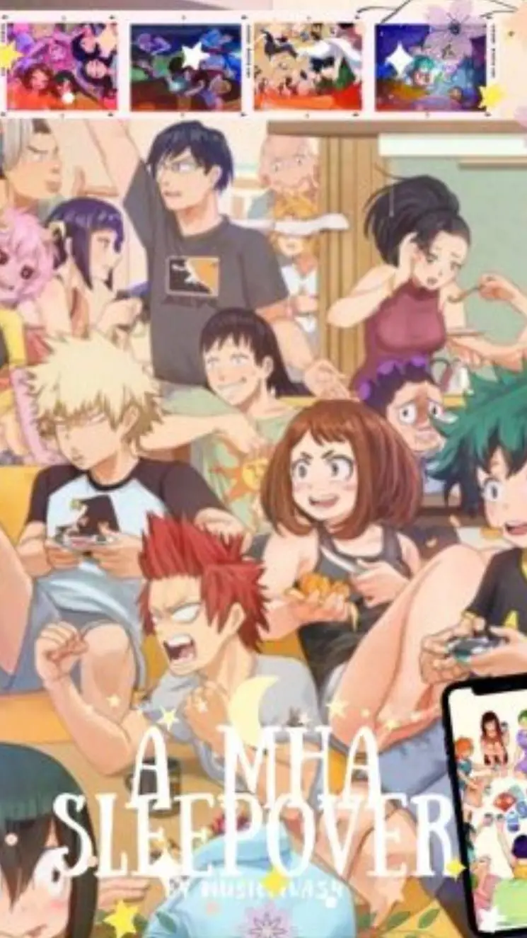 ai character: Mha sleepover!!! background