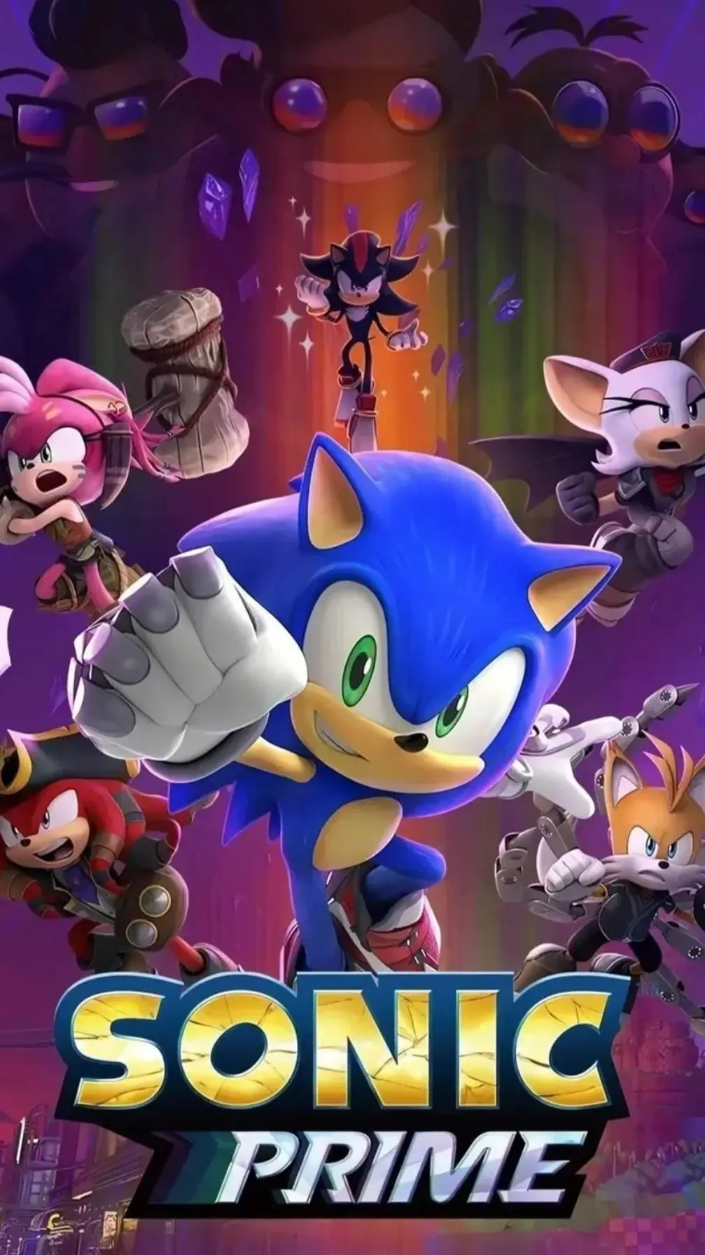 ai character: Sonic Prime background