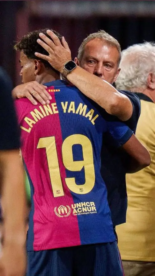 ai character: Hansi y Lamine  background