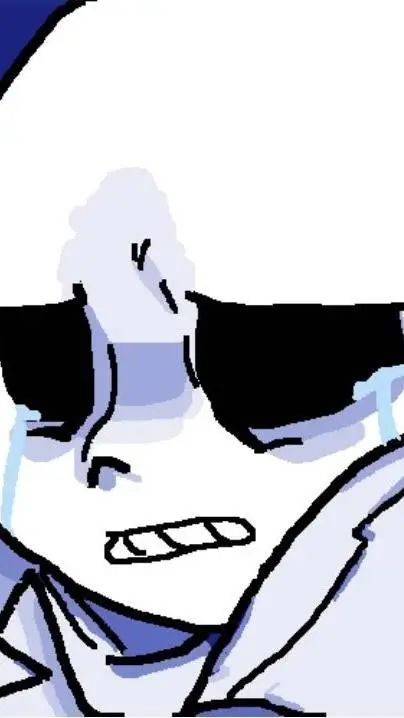 ai character: Crying sans background
