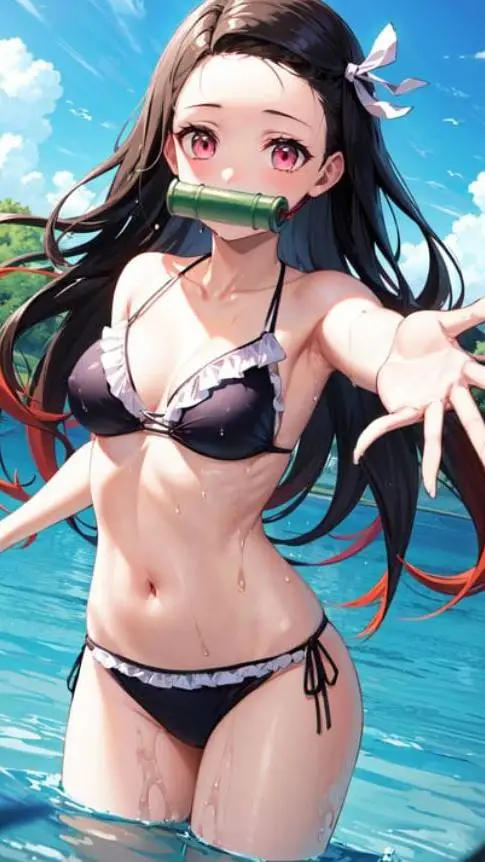 ai character: Nezuko background