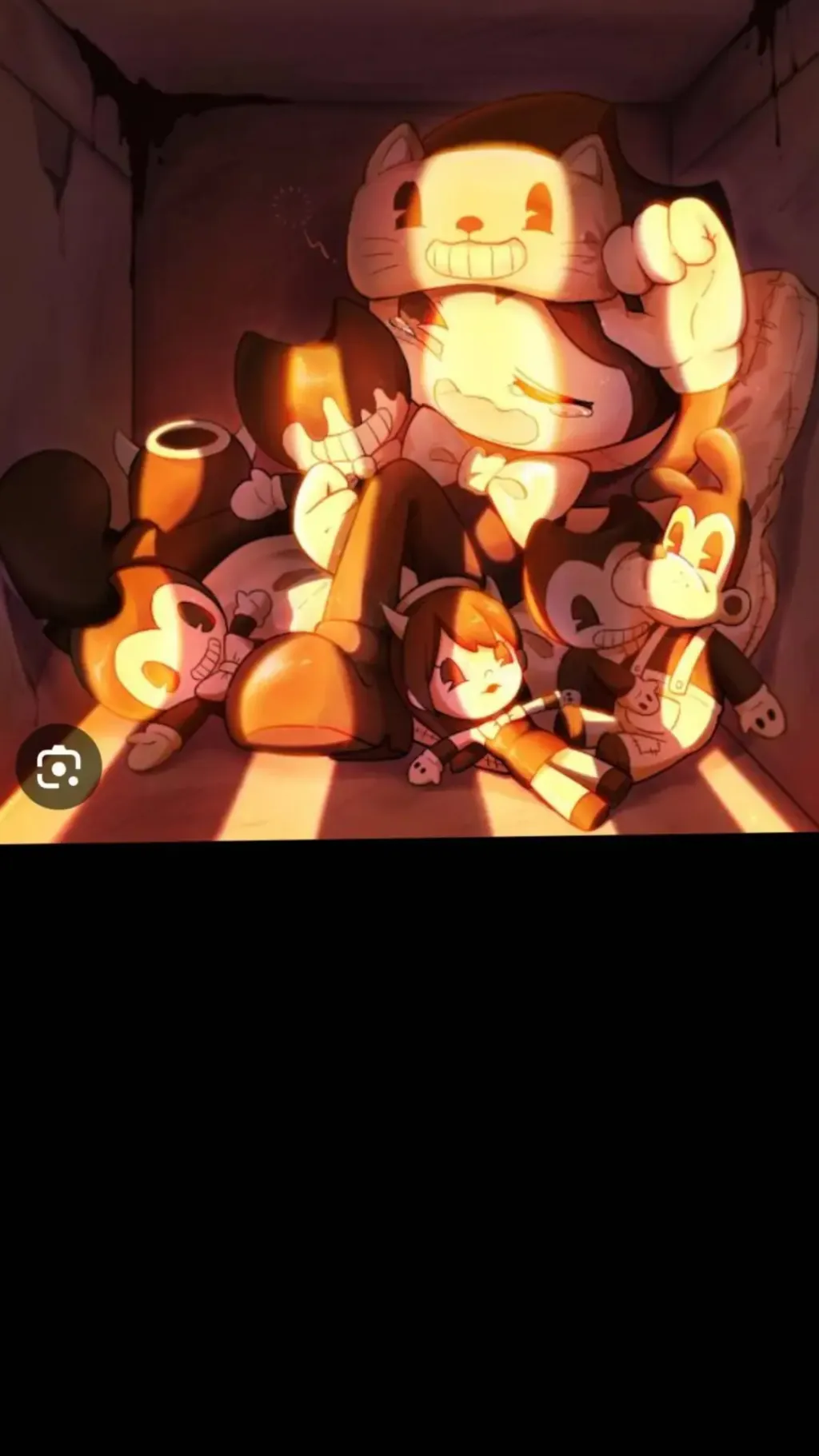 ai character: Little Bendy background