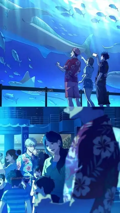ai character:  ིྀJJK.. aquarium~ background