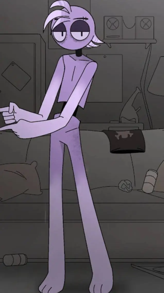 ai character: Violet (rck) background