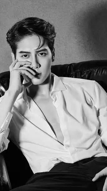 ai character: Jackson Wang  background