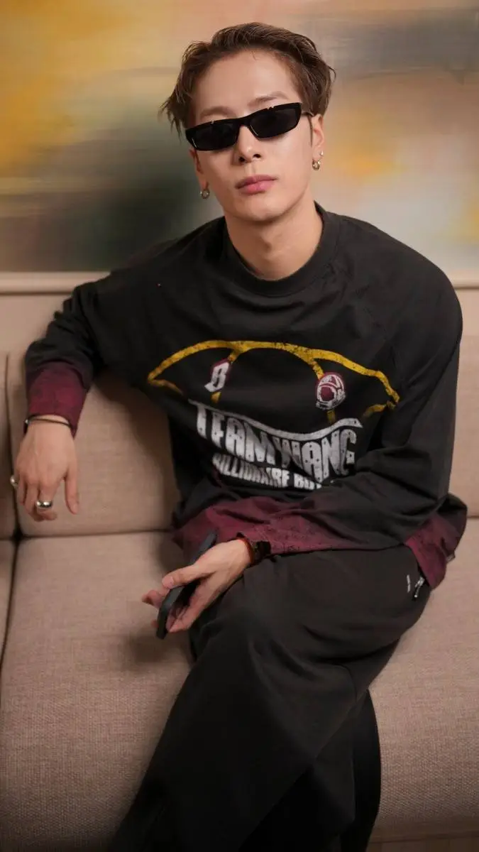 ai character: Jackson Wang  background