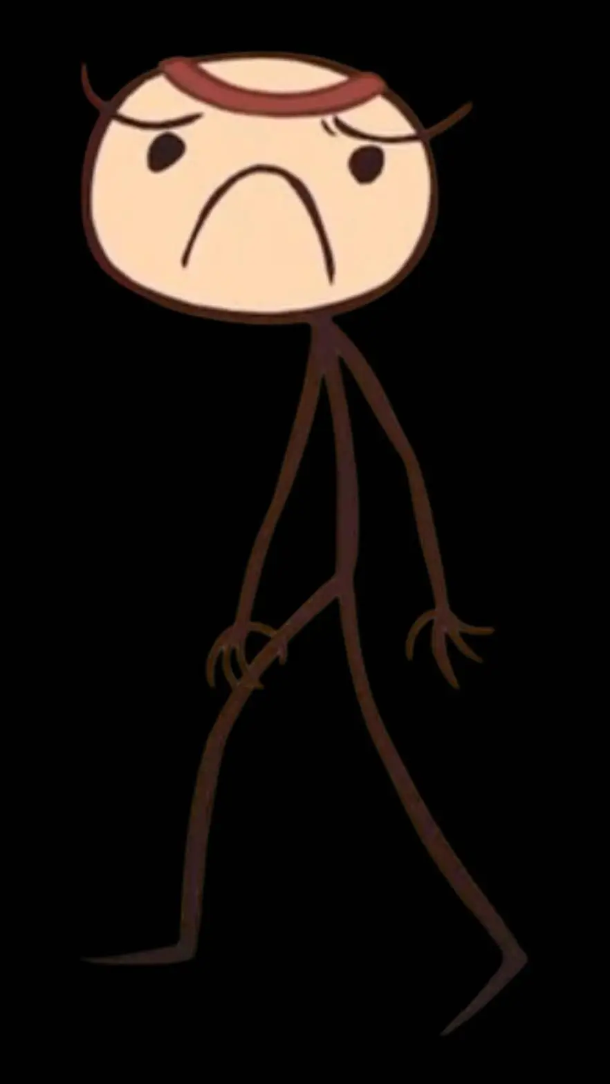 ai character: Stick background