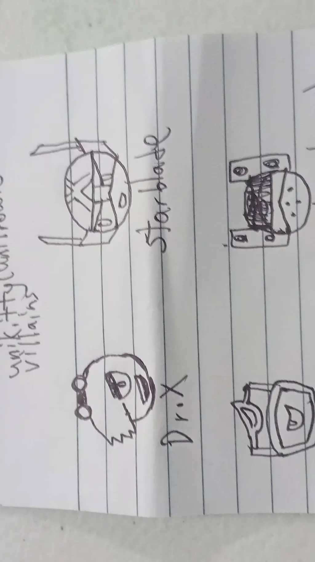 ai character: unifrown villains  background