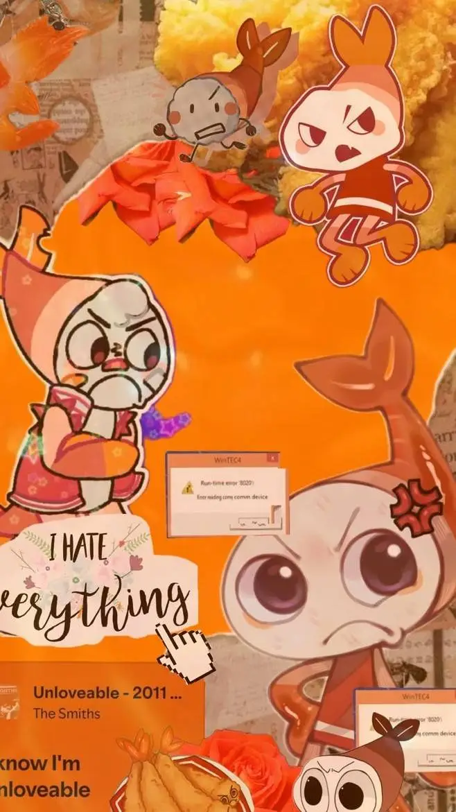 ai character: SHRIMPO THE ANGRY background