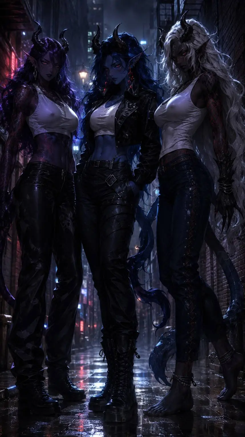 ai character: Demon Gangstars background