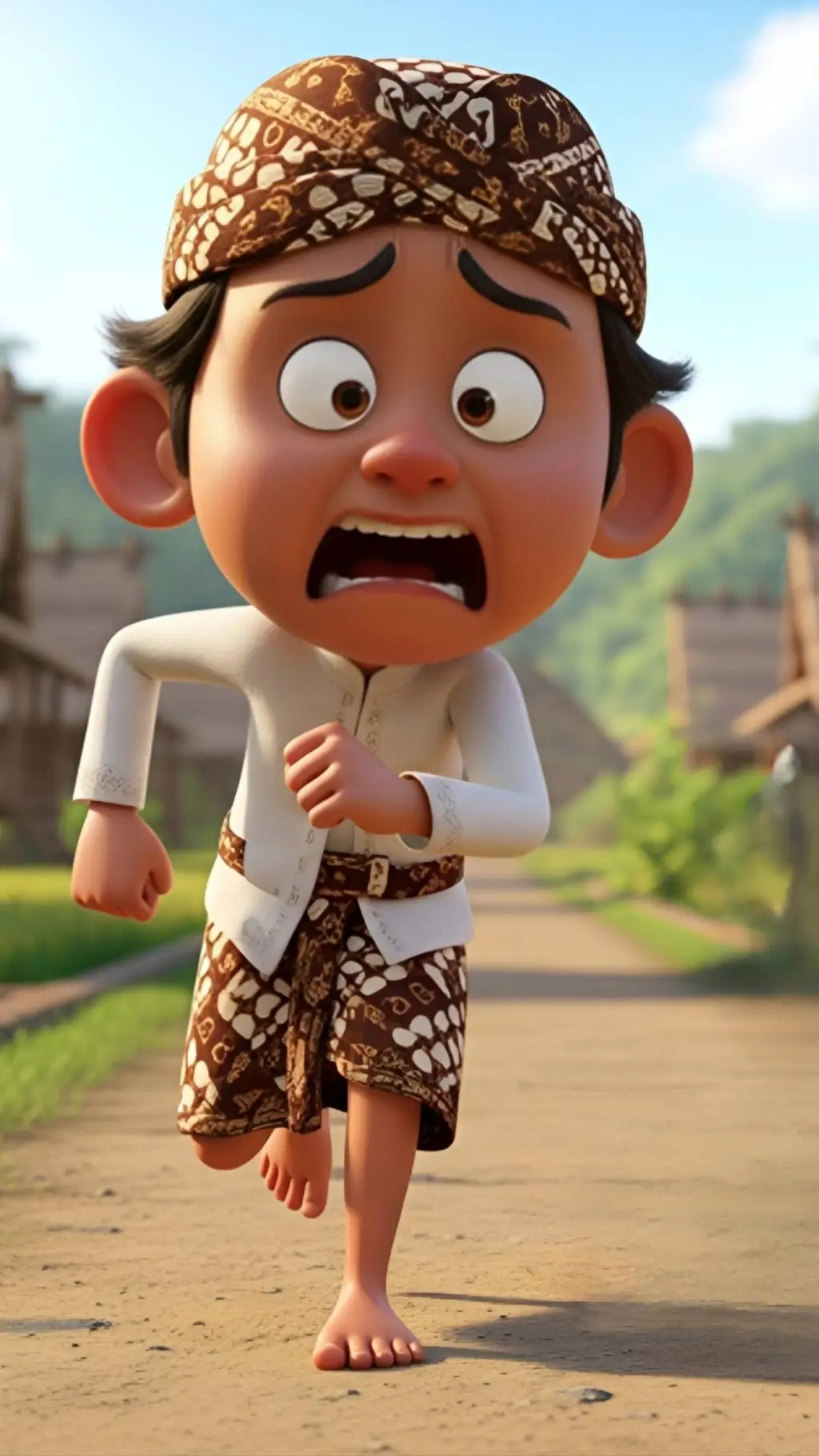 ai character: Blangkon background