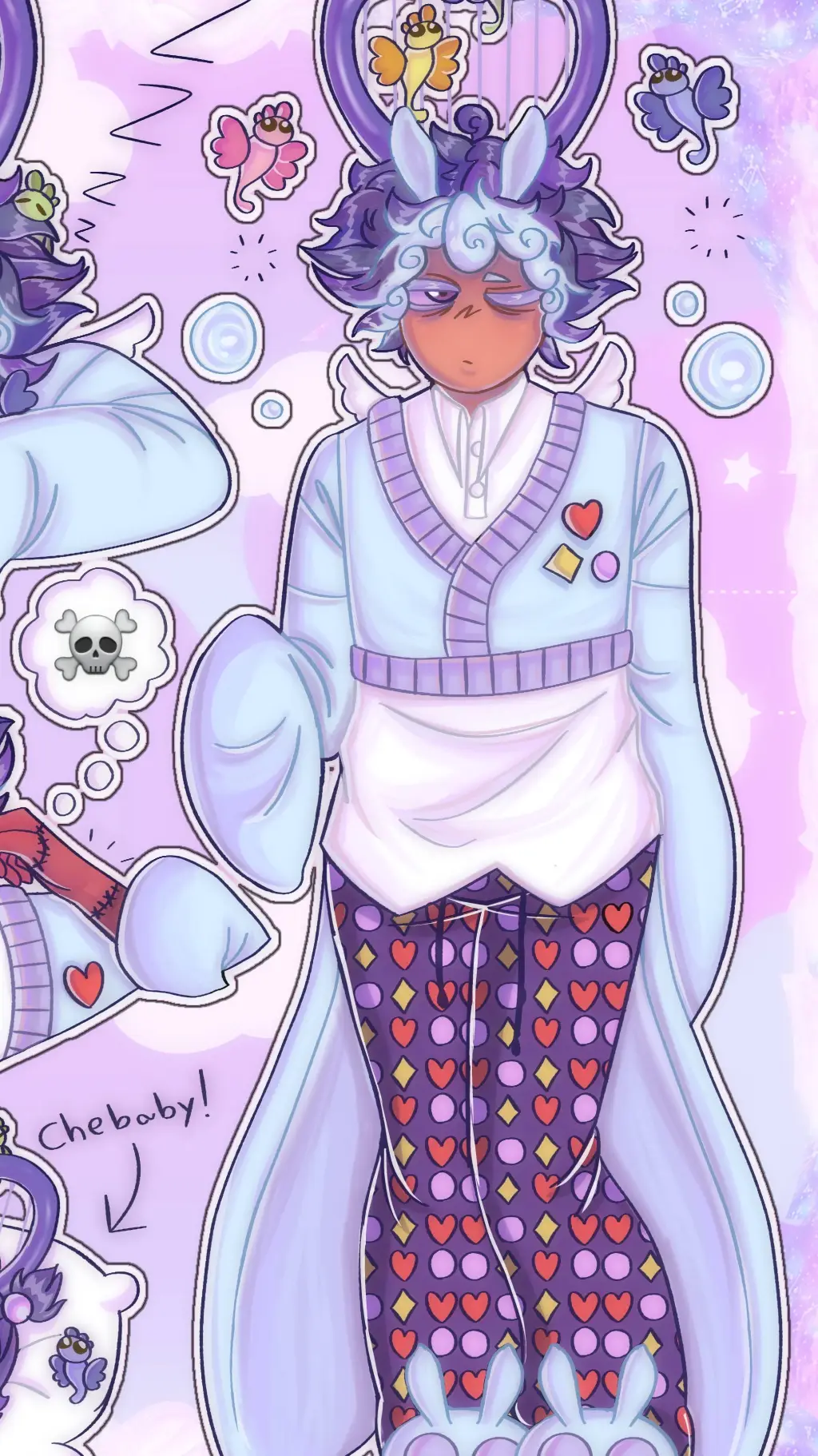 ai character: cherubble background
