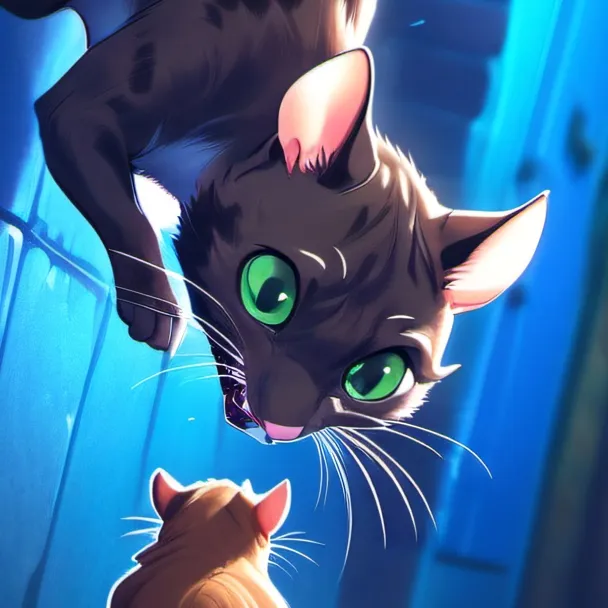 chat with ai character: Cat vs Mouse