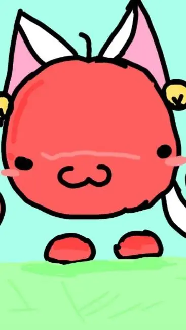 ai character: Apple cat background