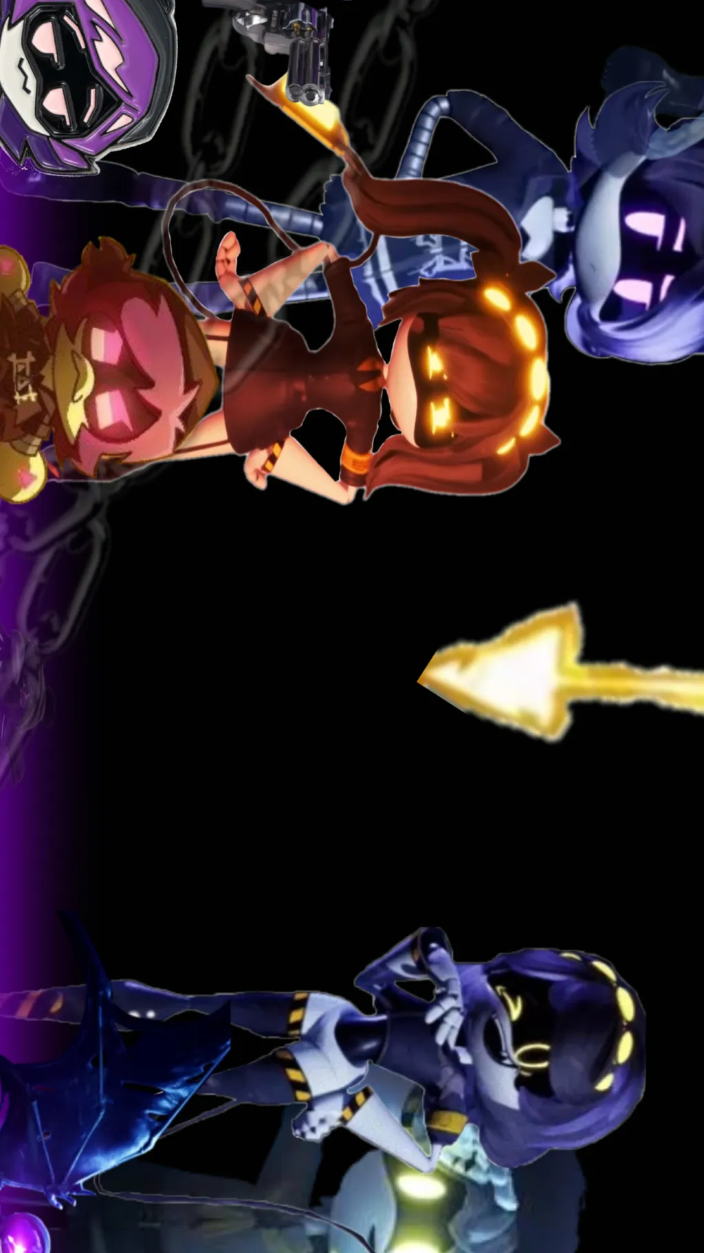 ai character: Md x tv head  background