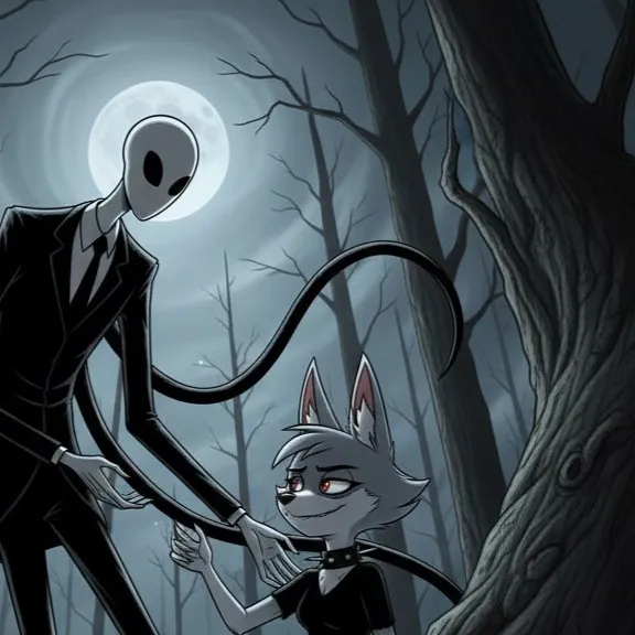 chat with ai character: Loona x slenderman