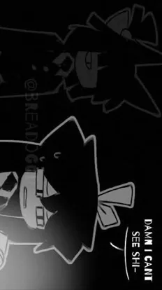 ai character: Fpe black out  background