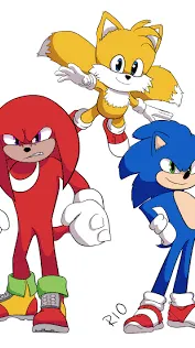 ai character: Movie sonic  background