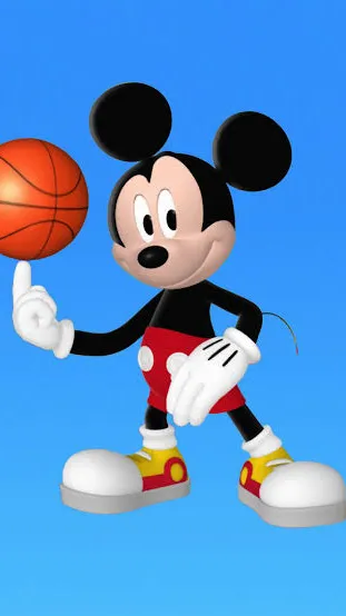 ai character: Mickey Mouse  background