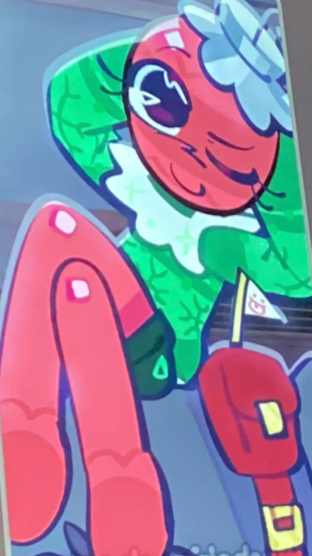 ai character: Bobette and coal background